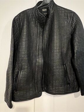 Hilary Radley Women’s Black Quilted Jacket l L